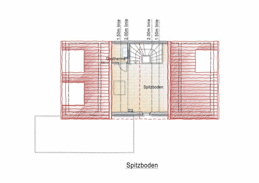 Grundriss Spitzboden_300 - ***wunderschöne Doppelhaushälfte in bester Lage